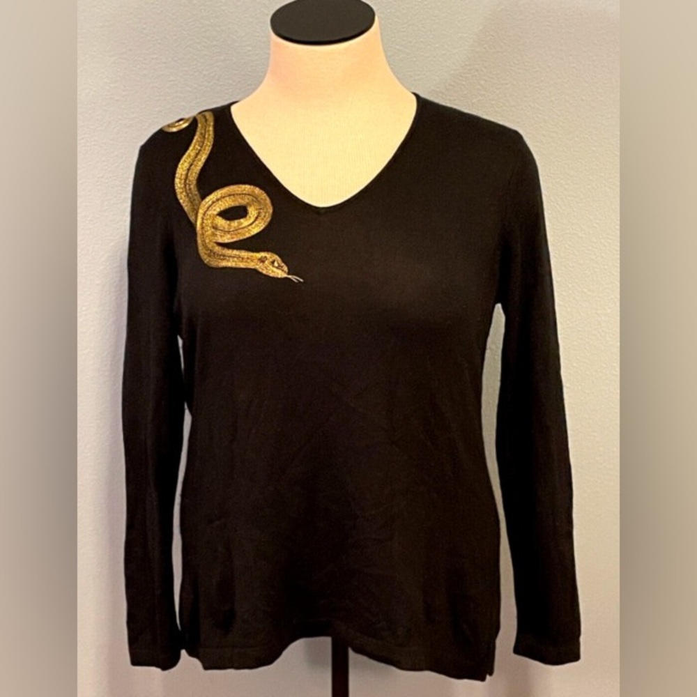 Ralph Lauren embroidered silk sweater
